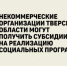 Субсидии для реализации целевых социальных программ - Удомельский городской округ
