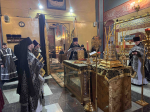 Cоборное служение Литургии Преждеосвященных Даров духовенством Удомельского благочиния.