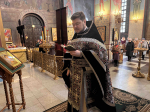 Cоборное служение Литургии Преждеосвященных Даров духовенством Удомельского благочиния.