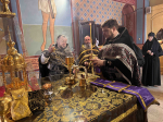 Cоборное служение Литургии Преждеосвященных Даров духовенством Удомельского благочиния.